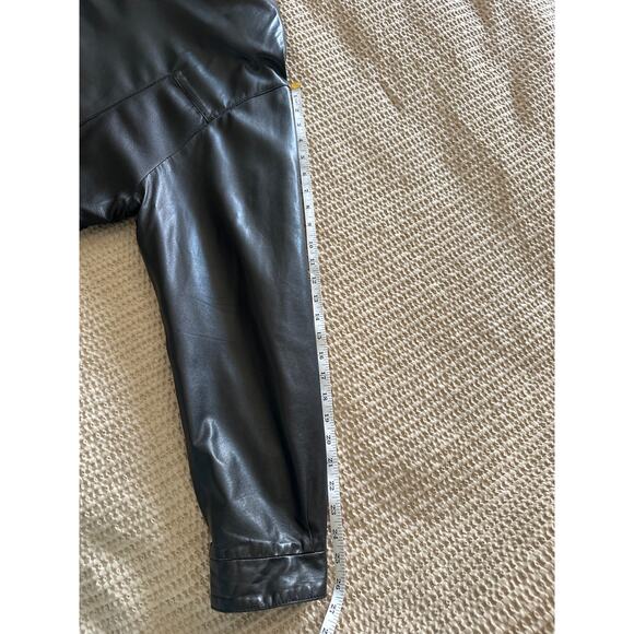Remy Black Leather Jacket 50 Large Made in the‎ USA - Picture 7 of 12